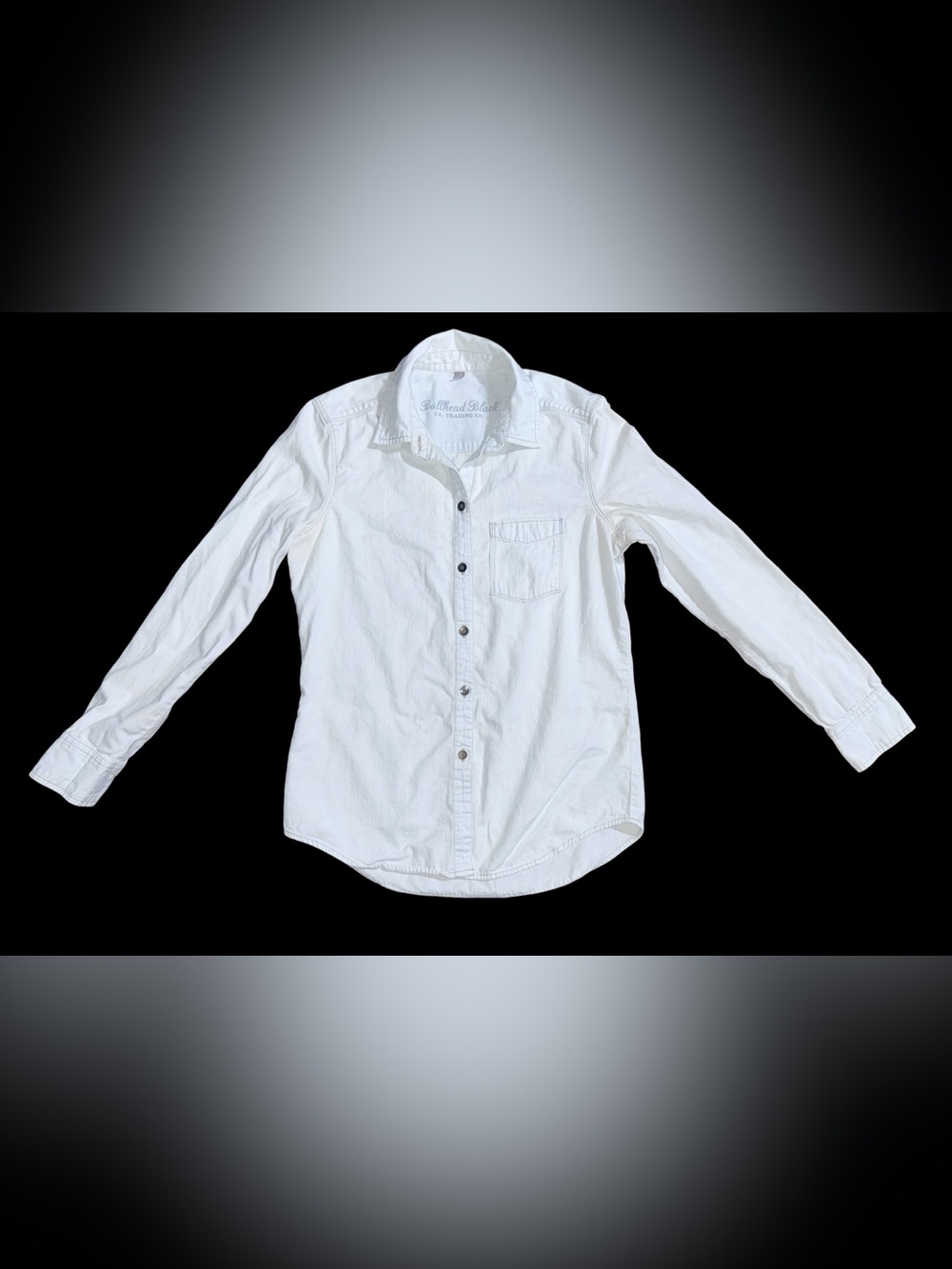 Bullhead Black Button Up Cotton Women’s Small Long Sleeve Shirt Western Coastal